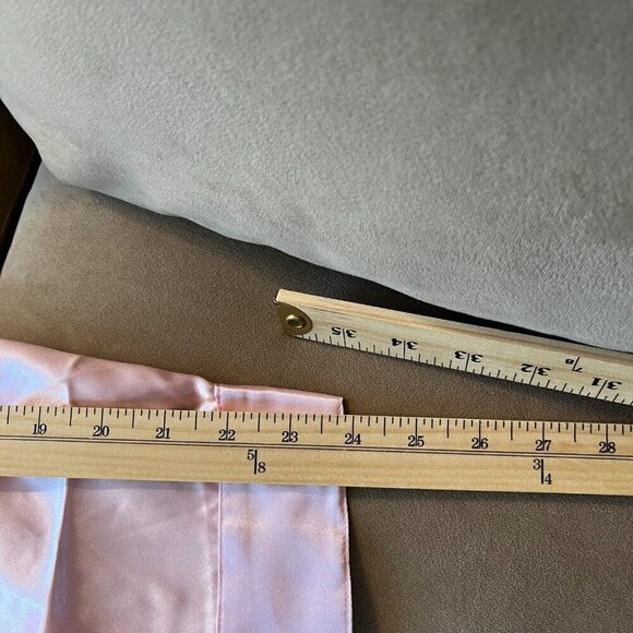 Susan Graver  Blouse Soft Pink Charmeuse Button Front Better than Real Silk - Picture 12 of 15